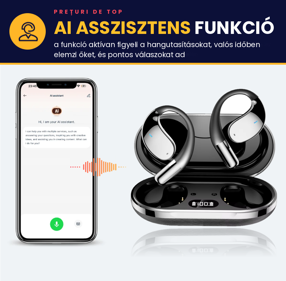 Polyglot-Pro - Intelligens Fordító Fülhallgató