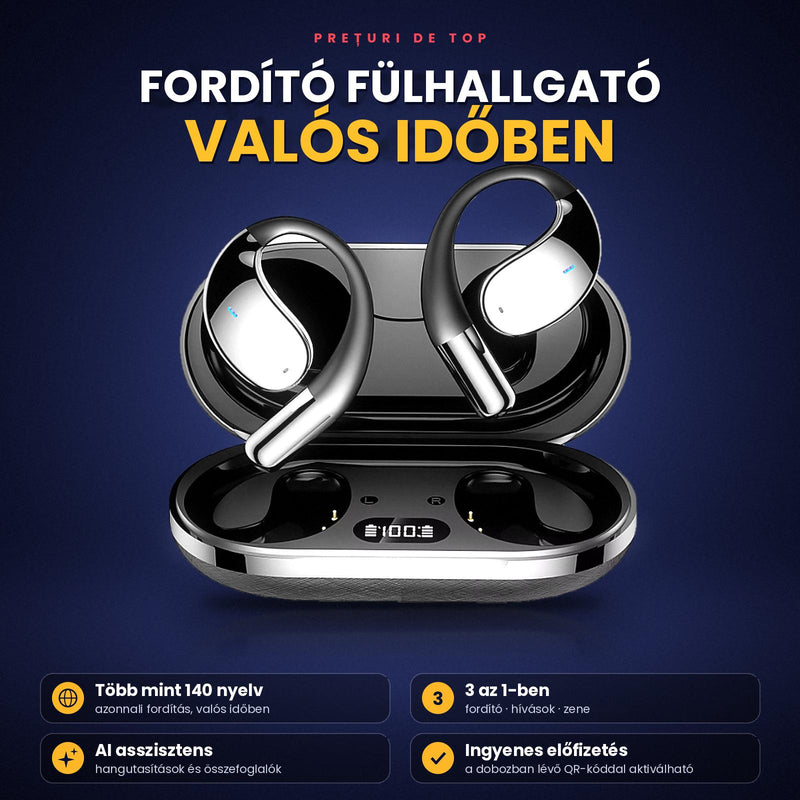 Polyglot-Pro - Intelligens Fordító Fülhallgató