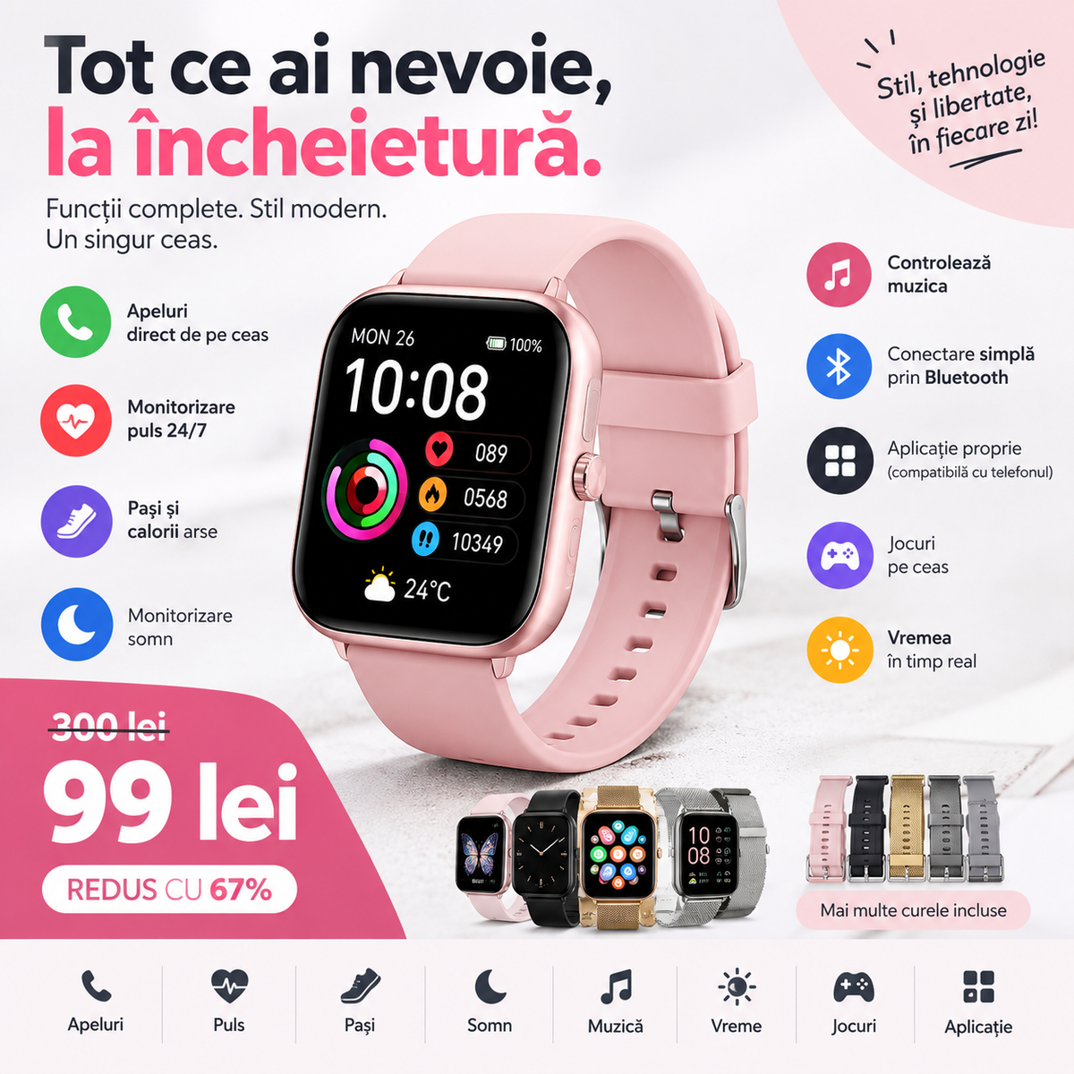 Hívjon és beszéljen közvetlenül a csuklójáról