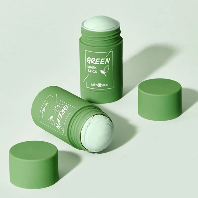 Mască de Față cu Argilă Verde în Stick – Curățare Profundă și Purificarea Porilor