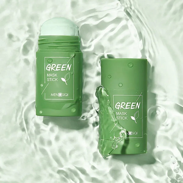 Mască de Față cu Argilă Verde în Stick – Curățare Profundă și Purificarea Porilor