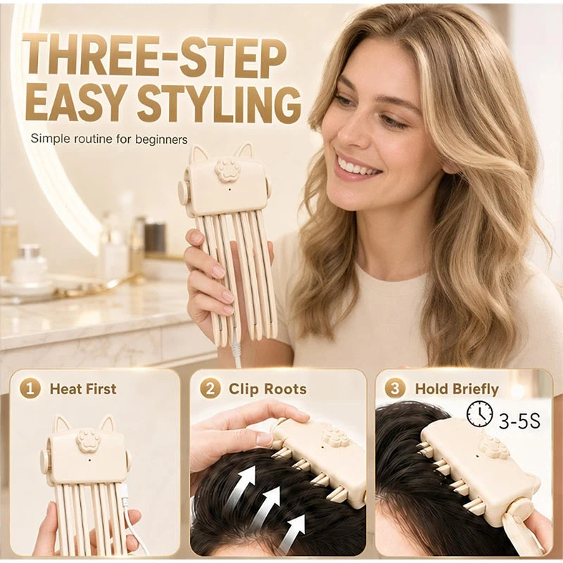 Wireless Heated Volumizing Hair Root Clip