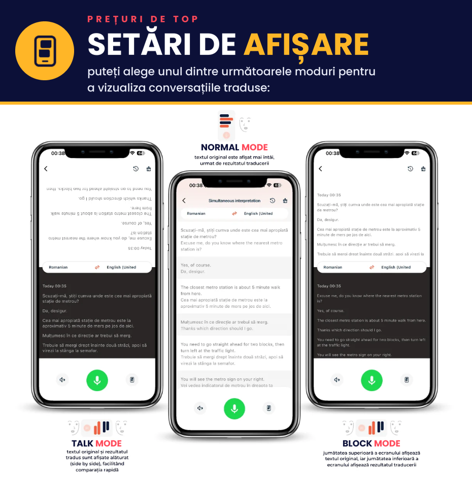 Alegi cum vezi conversația